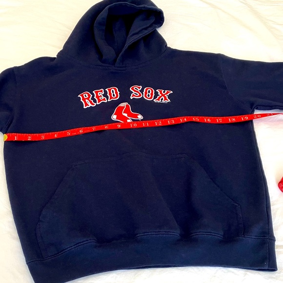 Kids Red Sox hoodie sweatshirt, Soft as a Grape size Large - Picture 6 of 8